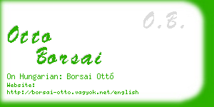 otto borsai business card
